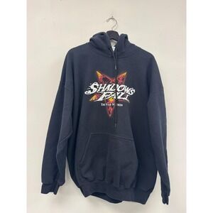Vintage Shadows Fall Hoodie Mens Large Black The War Within Metal Band 2000s